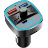 FM-трансмиттер Bluetooth 5.0 модулятор, зарядное устройство QC3.0, microSD и USB, handsfree NOVELEKA FM1