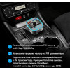FM-трансмиттер Bluetooth 5.0 модулятор, зарядное устройство QC3.0, microSD и USB, handsfree NOVELEKA FM1